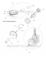 MOTORE, ALBERO MOTORE, PISTONE AND BALANCE SHAFT