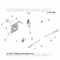 ELETTRICO, HORN AND LICENSE PLATE LIGHT