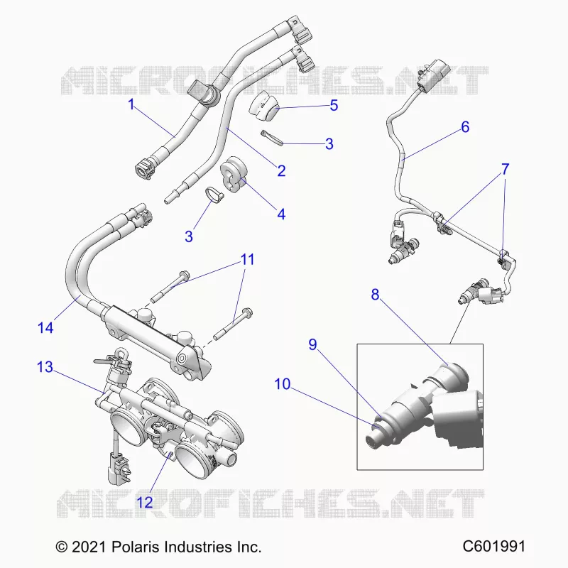 SISTEMA DI ALIMENTAZIONE CARBURANTE, RAIL, LINES AND THROTTLE BODY