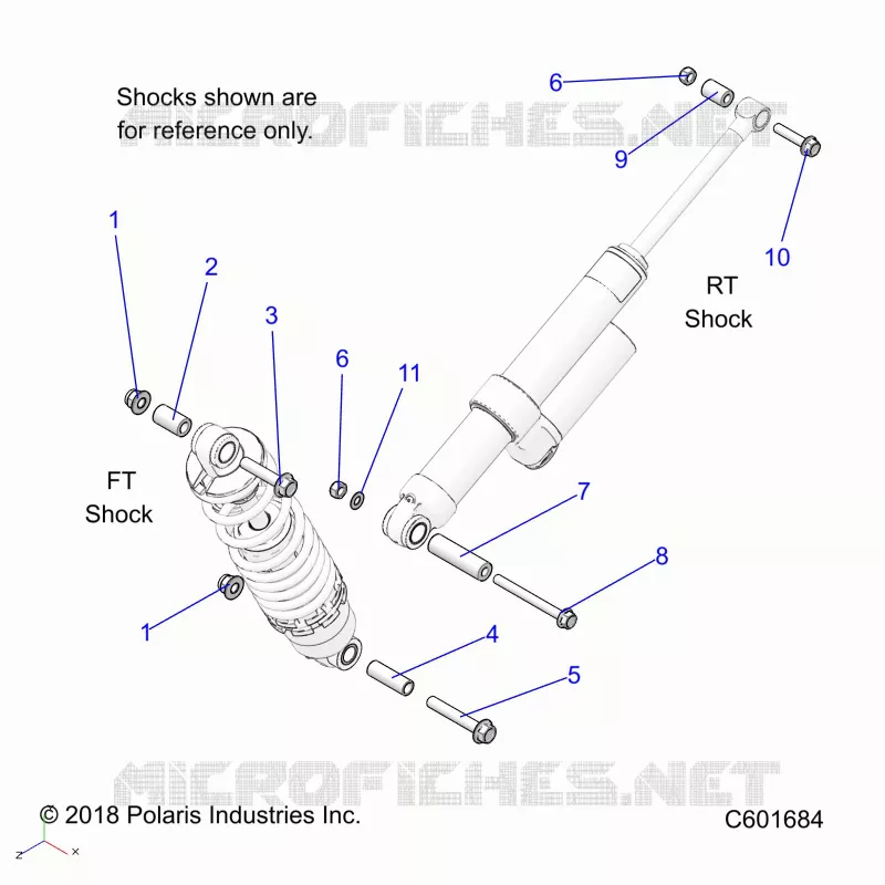 SUSPENSION, SHOCK MONTAGGIO, REAR SUSP.