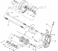 TRASMISSIONE ASSEMBLY TRAIL/0930761 AND  TRAIL DELUXE/0930243 (4923222322019A)