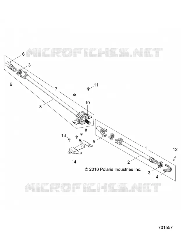 DRIVE TRAIN, FRONT PROP ALBERO
