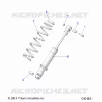 SUSPENSION, AMMORTIZZATORE POSTERIORE TRACK