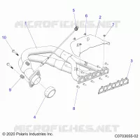ENGINE, IMPIANTO DI SCARICO, HEADPIPE