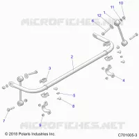 SUSPENSION, BARRA DI STABILIZZAZIONE, REAR