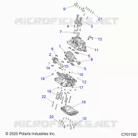 ENGINE, CRANKCASE AND ALBERO MOTORE