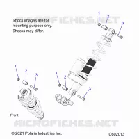SUSPENSION, SHOCK MONTAGGIO, REAR SUSP.