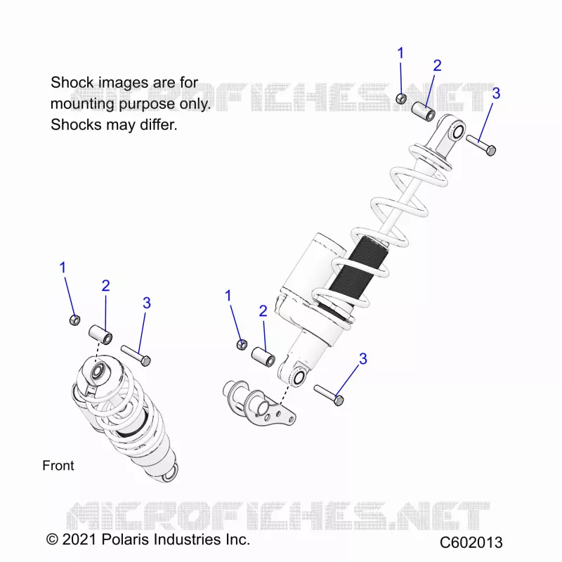 SUSPENSION, SHOCK MONTAGGIO, REAR SUSP.