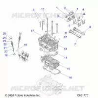 ENGINE, CYLINDER/TESTA CILINDRO ASM.
