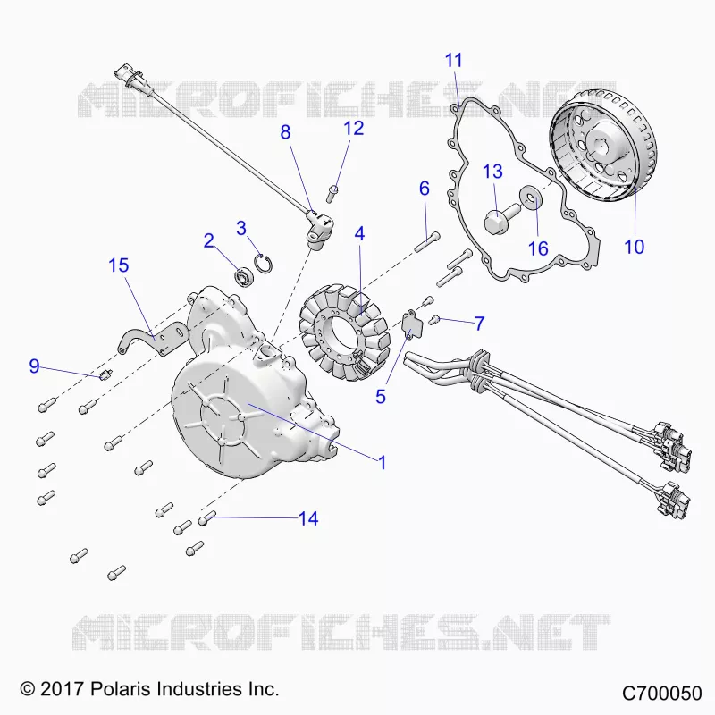 ENGINE, STATOR AND FLYRUOTA