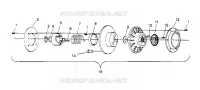 FRIZIONE DRIVEN ASSEMBLY  TRAIL 0952761, TRAIL DELUXE 0952262,   and EUROPEAN (4928862886C008)