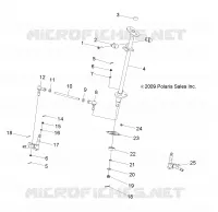 STERZO POST and TIE ROD ASM.