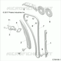 CAM CATENA AND TENSIONER