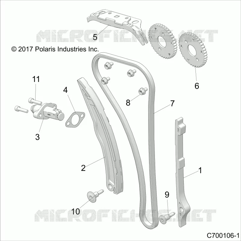 CAM CATENA AND TENSIONER