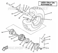 RUOTA ANTERIORE AND BRAKE ASSEMBLY. (4911991199030A)