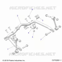 SUSPENSION, FRONT BARRA DI STABILIZZAZIONE