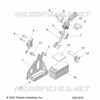 ELETTRICO, BATTERY, MANUAL START POWER UP COMPONENTS