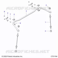 SUSPENSION, REAR BARRA DI STABILIZZAZIONE