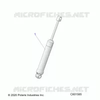 SUSPENSION, AMMORTIZZATORE POSTERIORE TRACK (7045512)
