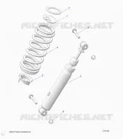 SUSPENSION, REAR SHOCK MONTAGGIO