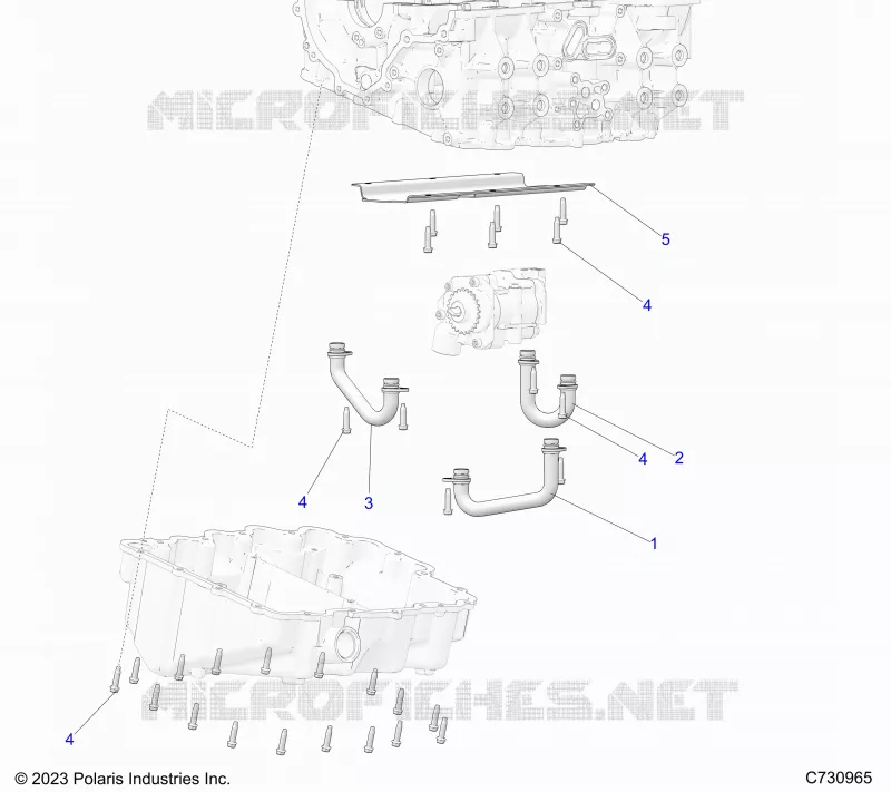 MOTORE, OIL TUBES