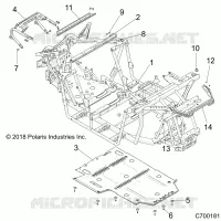 CHASSIS, TELAIO PRINCIPALE AND SKID PLATE