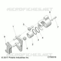 FRENO POSTERIORE CALIPER