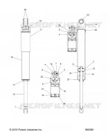 SUSPENSION, SHOCK, REAR TRACK