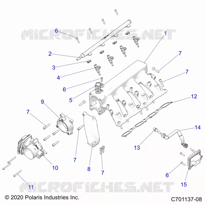 ASPIRAZIONE MANIFOLD, FUEL RAIL