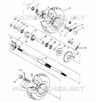 TRAZIONE POSTERIORE MONTAGGIO 6x6 400L