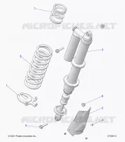 SUSPENSION, REAR SHOCK MONTAGGIO, STANDARD/PREMIUM