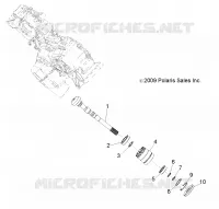 TRASMISSIONE, PRINCIPALE SCATOLA INGRANAGGI OUTPUT SHAFT