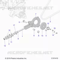 TRASMISSIONE, CHAIN TENSIONER AND SPROCKET
