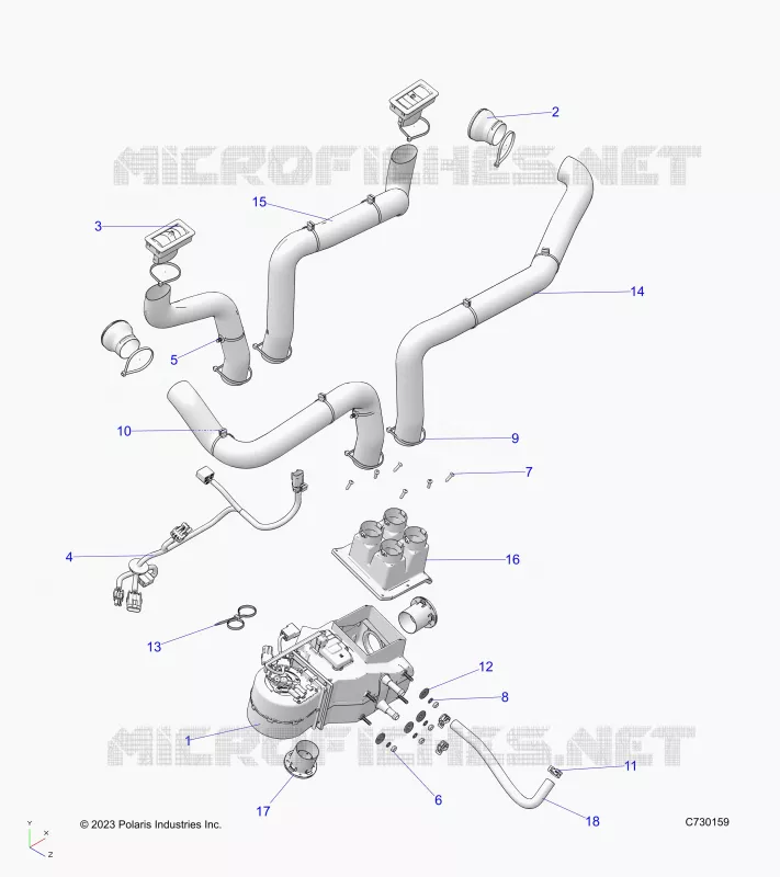 MOTORE, HEATER PREP SYSTEM