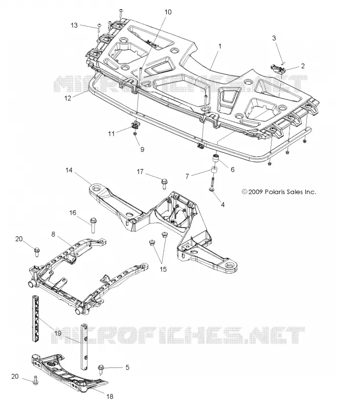 RACK ANTERIORE and SUPPORTS