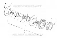 FRIZIONE DRIVEN ASSEMBLY CLASSIC / 0930864 and  CLASSIC TOURING / 0930865 (4922952295030A)