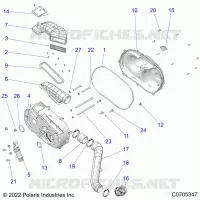 TRASMISSIONE, CLUTCH COVER AND DUCTING