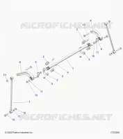 SUSPENSION, REAR BARRA DI STABILIZZAZIONE