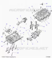 ENGINE, CRANKCASE AND ALBERO MOTORE