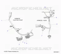 ELETTRICO, WIRE HARNESS, HOOD, ELEC. START