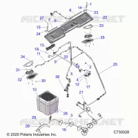 BODY ROOF AUDIO ELETTRICO, COMPONANTS, RIDE COMMAND PREMIUM