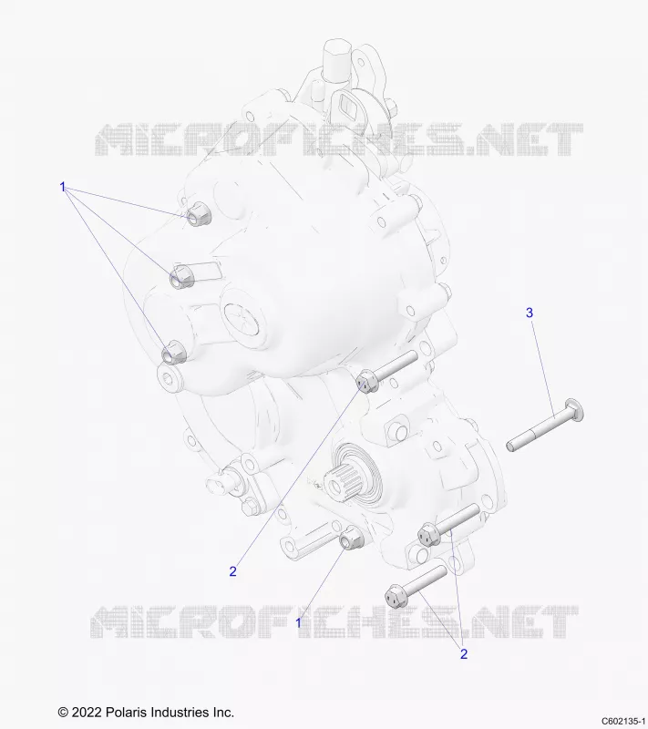 TRASMISSIONE, GEARCASE MOUNTING