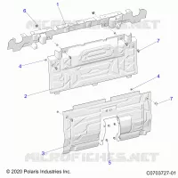 CARROZZERIA POSTERIORE CLOSEOFF, CENTER PANELS