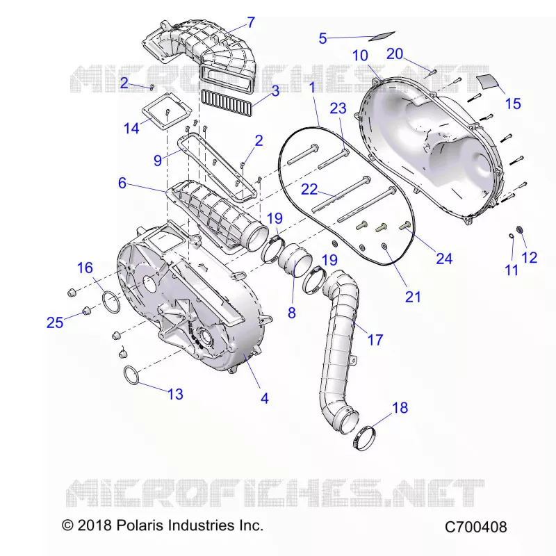 TRASMISSIONE, CLUTCH COVER AND DUCTING