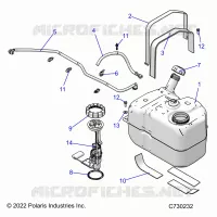 SISTEMA DI ALIMENTAZIONE CARBURANTE, FUEL TANK ASM.