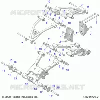 SOSPENSIONE POSTERIORE CONTROL ARM, MOUNTING