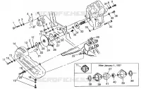 SCATOLA DEGLI INGRANAGGI/FRENO and copertura della catena MOUNTING Sportsman 400L W97AC38C (4939673967C004)