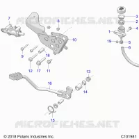 BRAKES, BRAKE PEDAL AND CILINDRO PRINCIPALE