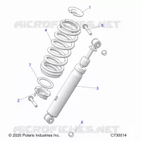 SUSPENSION, SHOCK ANTERIORE MOUNTING
