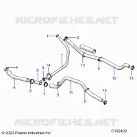 ENGINE, SISTEMA DI RAFFREDDAMENTO, HOSES
